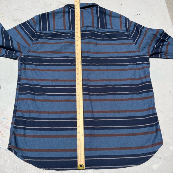 Men's O'Neill Flannel Multicolor Striped XL Grunge Surf 90s Rock PNW Boardwalk - Picture 12 of 13